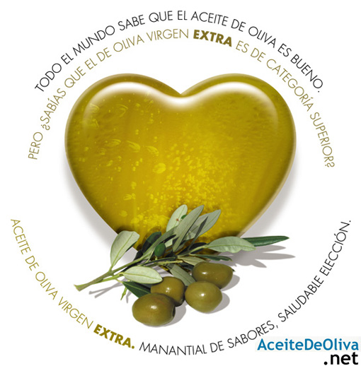 corazón aceite de oliva
